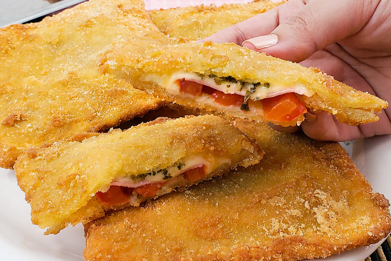 pastel de pão de forma