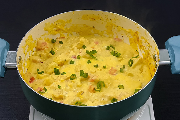 frango cremoso com batatas