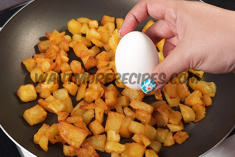 Potatoes, Eggs and Melted Cheese